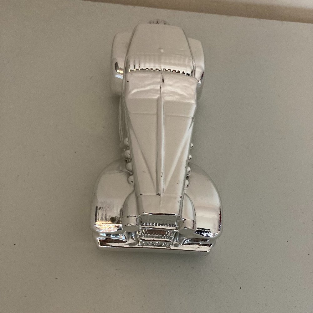 Avon Vintage Car Cologne Bottle Silver